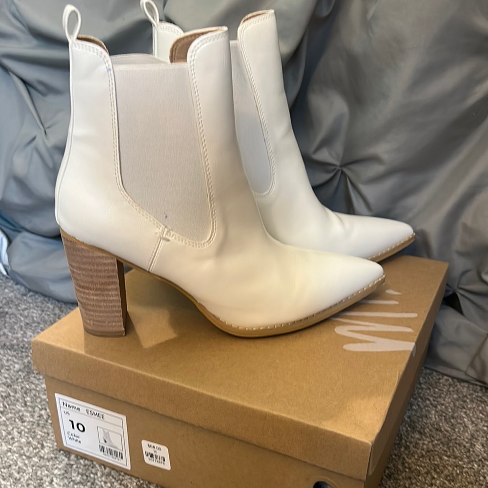 White Ankle Boots